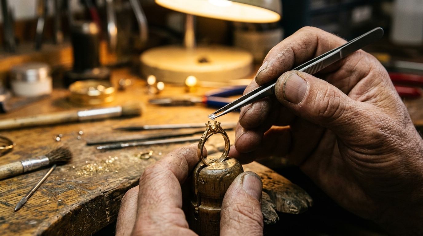 Casting Metal & Diamond Setting